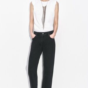 Zara Black Straight Leg Women's Jeans